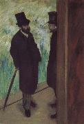 Edgar Degas, someone in the corner  of stage